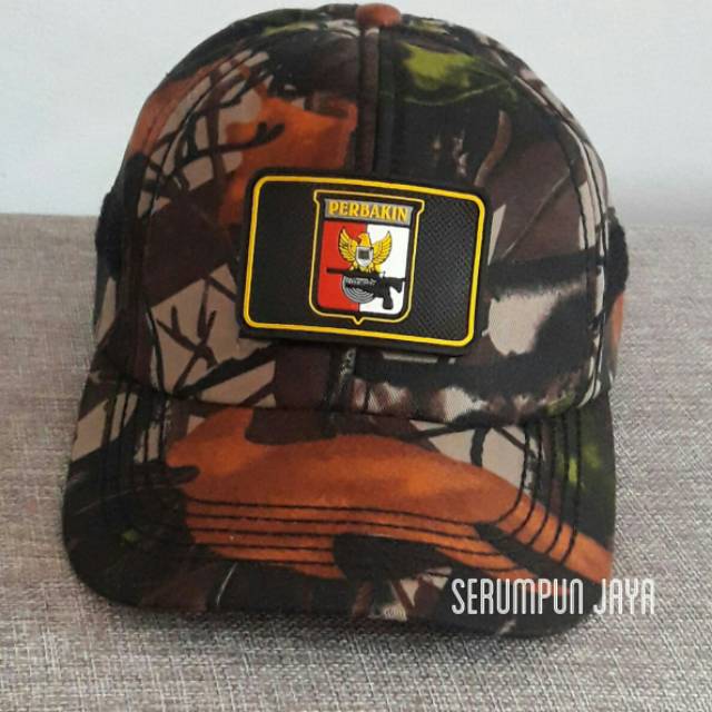 TOPI PERBAKIN CAMO - TOPI PERBAKIN CAMO VELCRO + PATCH