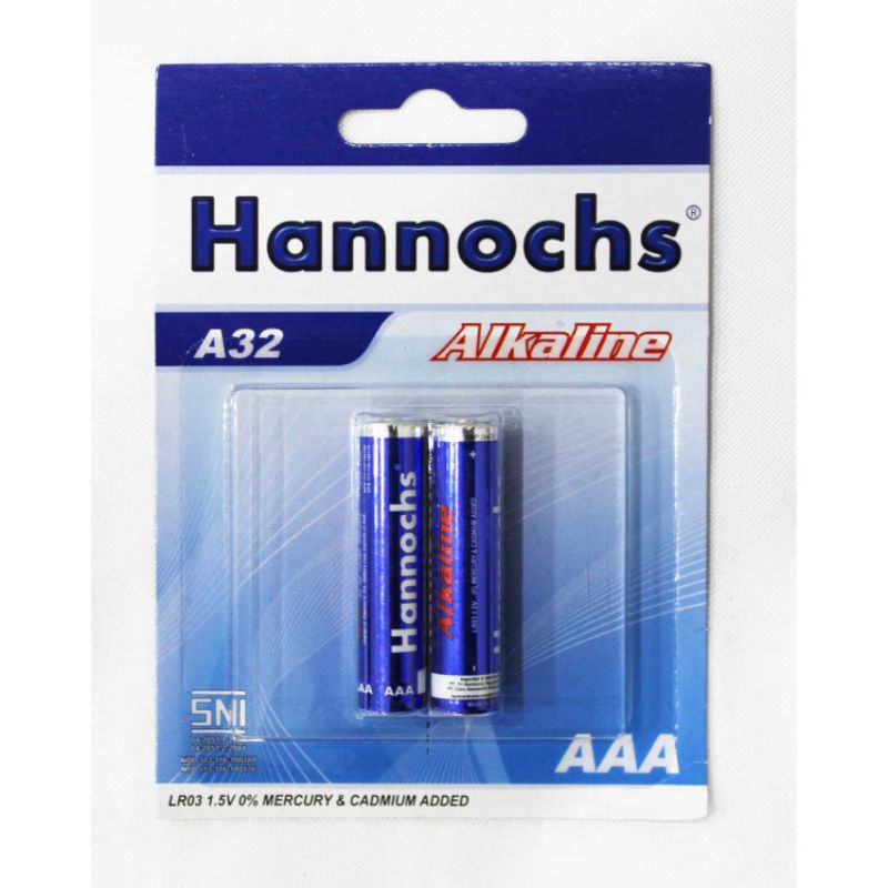 Baterai / Battery Hannochs Alkaline AAA/A3 - 2 Pcs