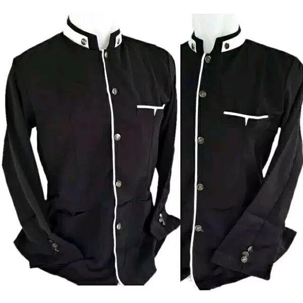 Jasko Polos Hitam List Putih - Jasko Polos Hitam