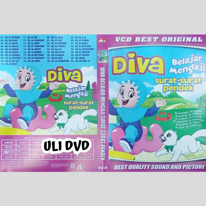 Kaset VCD Diva Belajar Mengaji Surat Surat Pendek