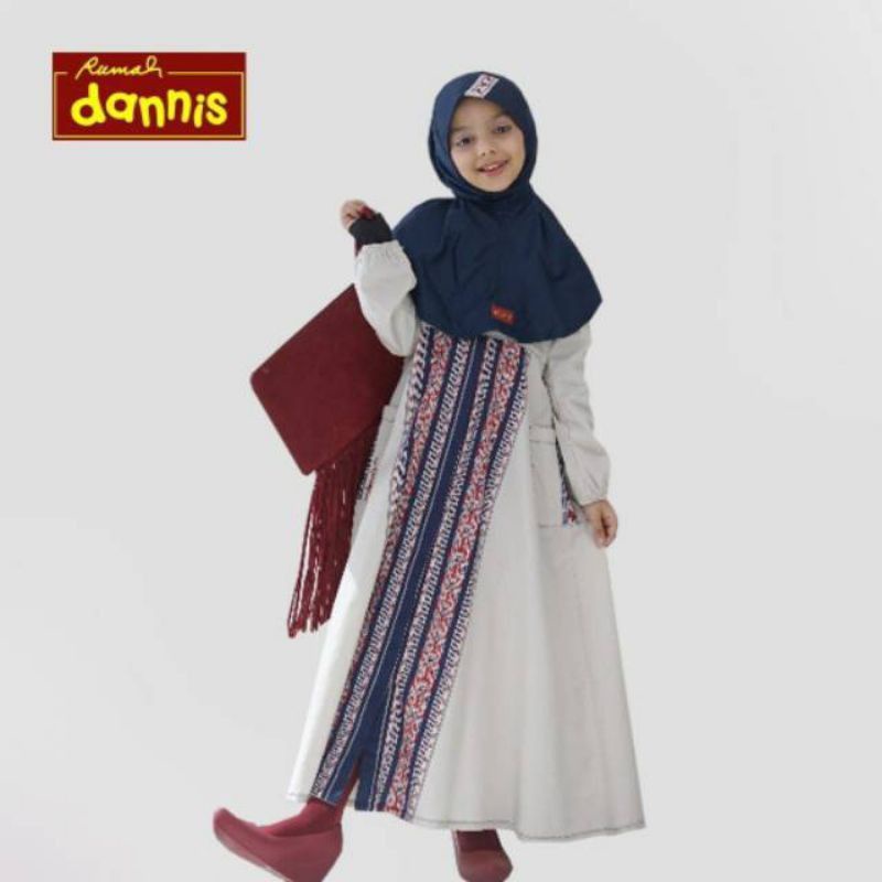 CUCI GUDANG Dannis Baju Muslim Gamis Anak D'tenun