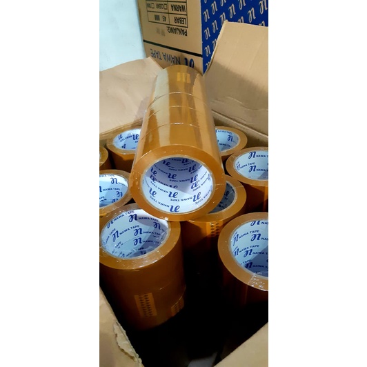 

YEN 1 Box Lakban Premium Bening Dan Coklat UK 48MM X 110 Yard Termurah