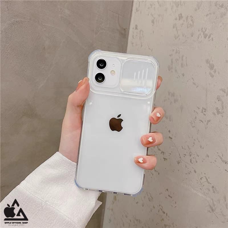 Airbag Case Slide Camera VIVO Y12  Y15  Y17  Y91  Y95  Y12s  Y20  Y20i Softcase Clear Bening Anti Cr
