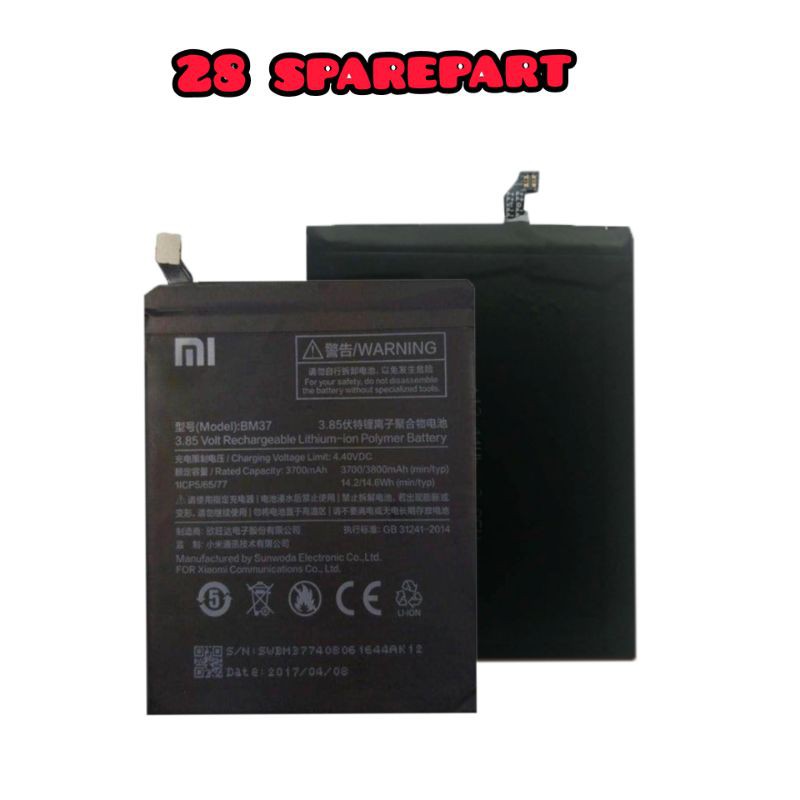 BATERAI/BATRE BM37 XIAOMI MI5S+/MI5SPLUS ORIGINAL 100%