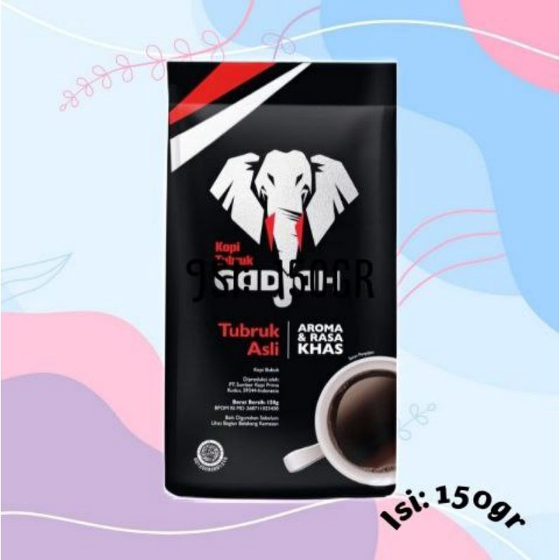 

kopi tubruk gadjah tubruk asli 150gr kopi bubuk