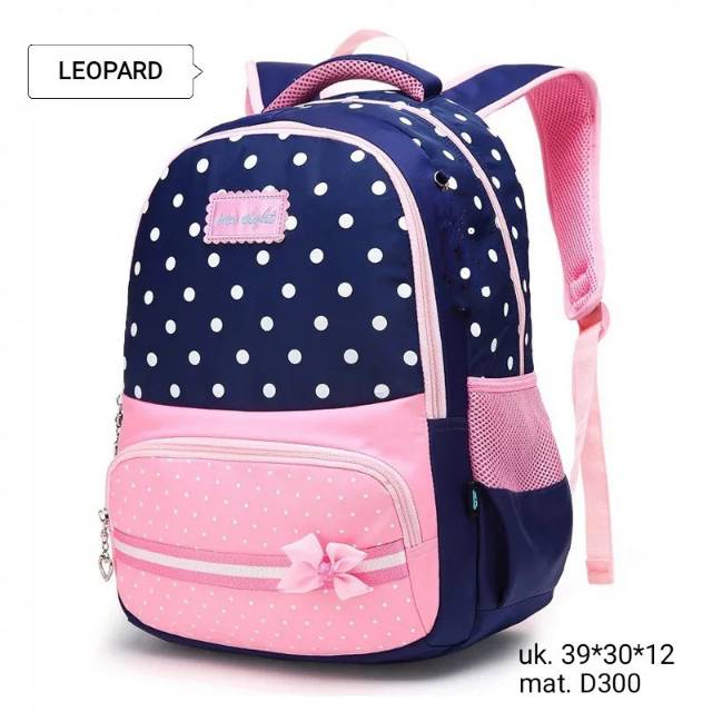 WAISTBAGS {{BISA COD}}TAS RANSEL ANAK SEKOLAH SD CEWEK POLKADOT PISBAN