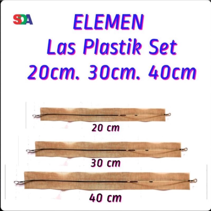 Elemen Sealer Las Plastik Set 20,30,40 cm