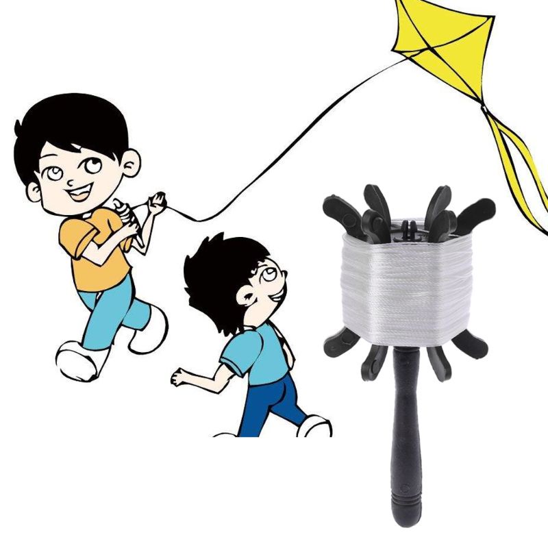 Mary Olahraga Luar Ruangan 100m Putih Flying Kite String Line Dengan Winder Tools Accessories