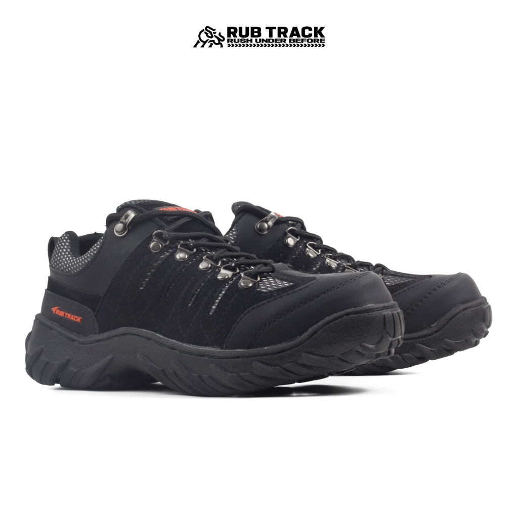 SEPATU SAFETY BOOTS PRIA TRACKING HIKING GUNUNG RUBICON DIENG LOW PREMIUM QUALITY UJUNG BESI RUBICON DIENG