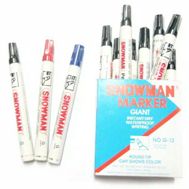 

Spidol Snowman Permanen Marker G-12 { 1Pcs }