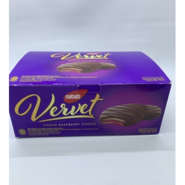 Nabati Vervet Choco Raspberry Cookie (1 pack isi 10 pcs)
