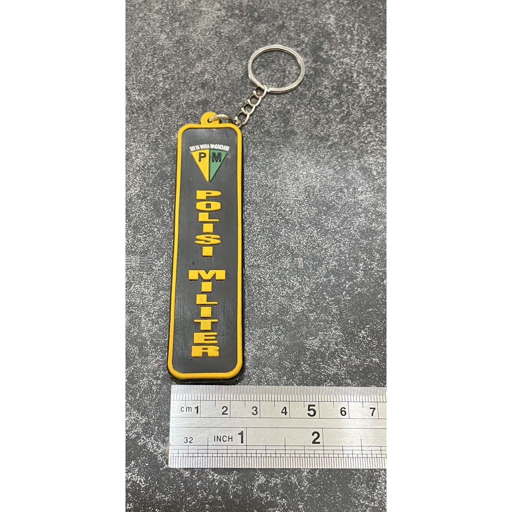 Gantungan Kunci PM (Hijau) | Keychain | Gantungan Kunci Karet PM