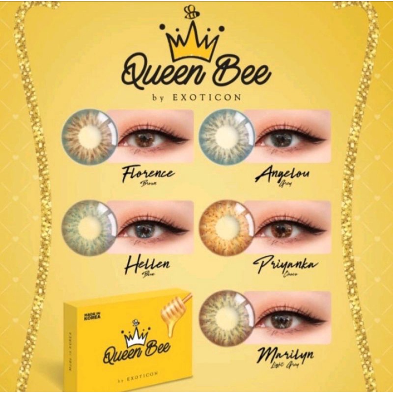 SOFTLENS/KONTAK LENS QUEEN BEE DIAMETER 14,2 MM