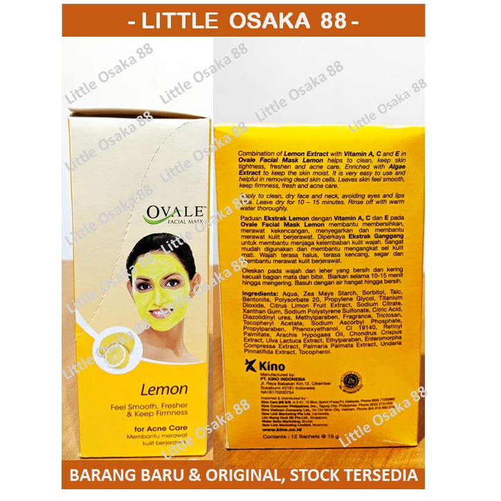 Ovale Facial Mask Masker Muka 15 gr