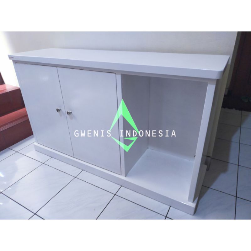 GWENIS RAK TV WARNA PUTIH FULL JATI BELANDA