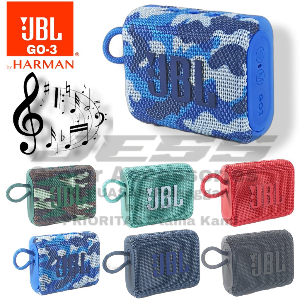 Speaker Bluetooth JBL GO3 PORTABLE Wireless Speker Bluetooth GO-3 STEREO Super Bass G0 3