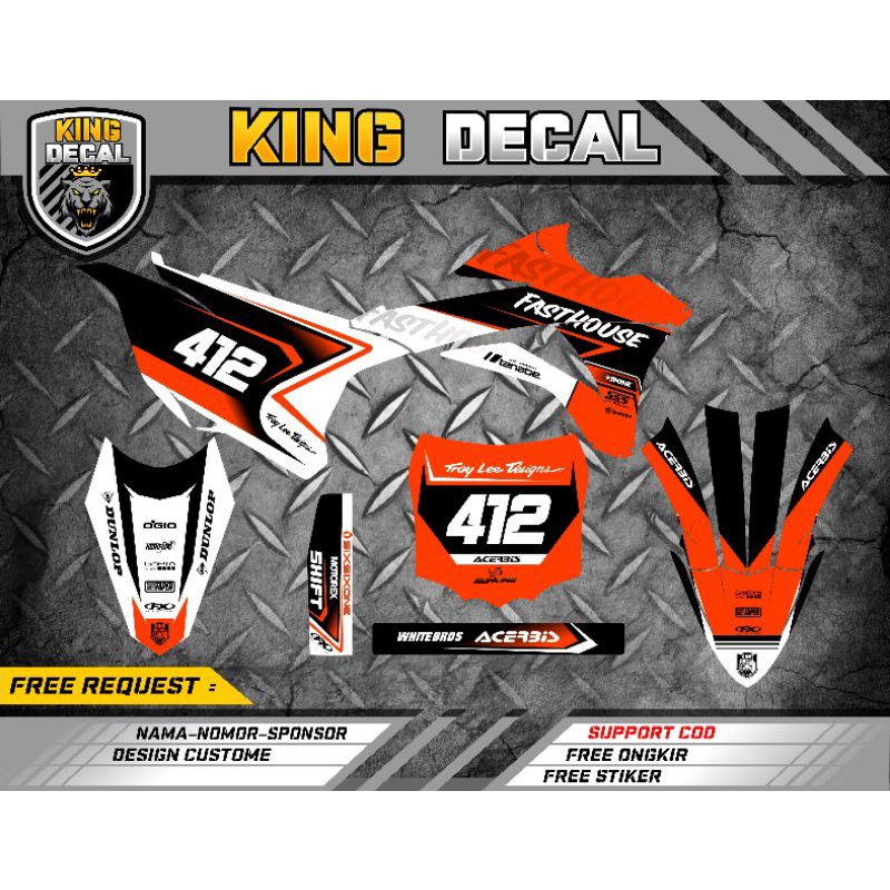 DECAL KX 85 FULL BODY DECAL KX 85 BEBEK STANDAR