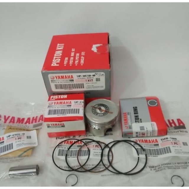 PISTON KIT MIO J MIO GT SOUL GT 115 FINO FI 115 XRIDE 115 ASLI ORI YAMAHA 54P WE160 00