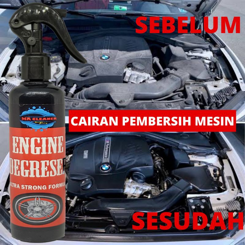 X3 Cairan Pembersih Mesin pMobil | Sabun Penghilang Kerak Oli Kotoran Motor | Engine Cleaner 250ml