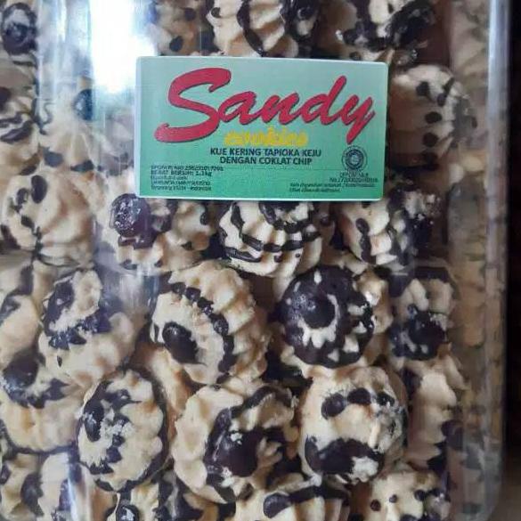 ffvh420 Kue kering Sandy Cookies (label hijau) 250gr - nastar, sagu keju cokelat, mede coklat, almond, putri salju kue sandy logo hijau dzxv63