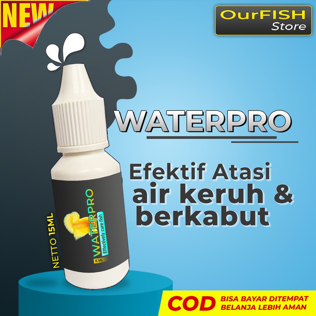 OURFISH - Penjernih Air Aquarium Aquascape Kolam Ikan Hias Cupang Avatar Gordon Blue Rim Multicolor Guppy
