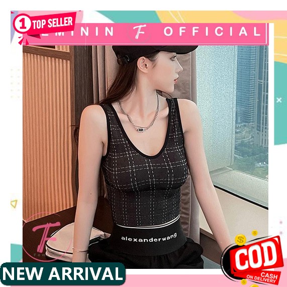 ❤️ Fhs ❤️ Pakaian Dalam Tenktop Tangtop Tangtop Tentop Tanktop Slayer Vest Singlet Tali Kecil Wanita