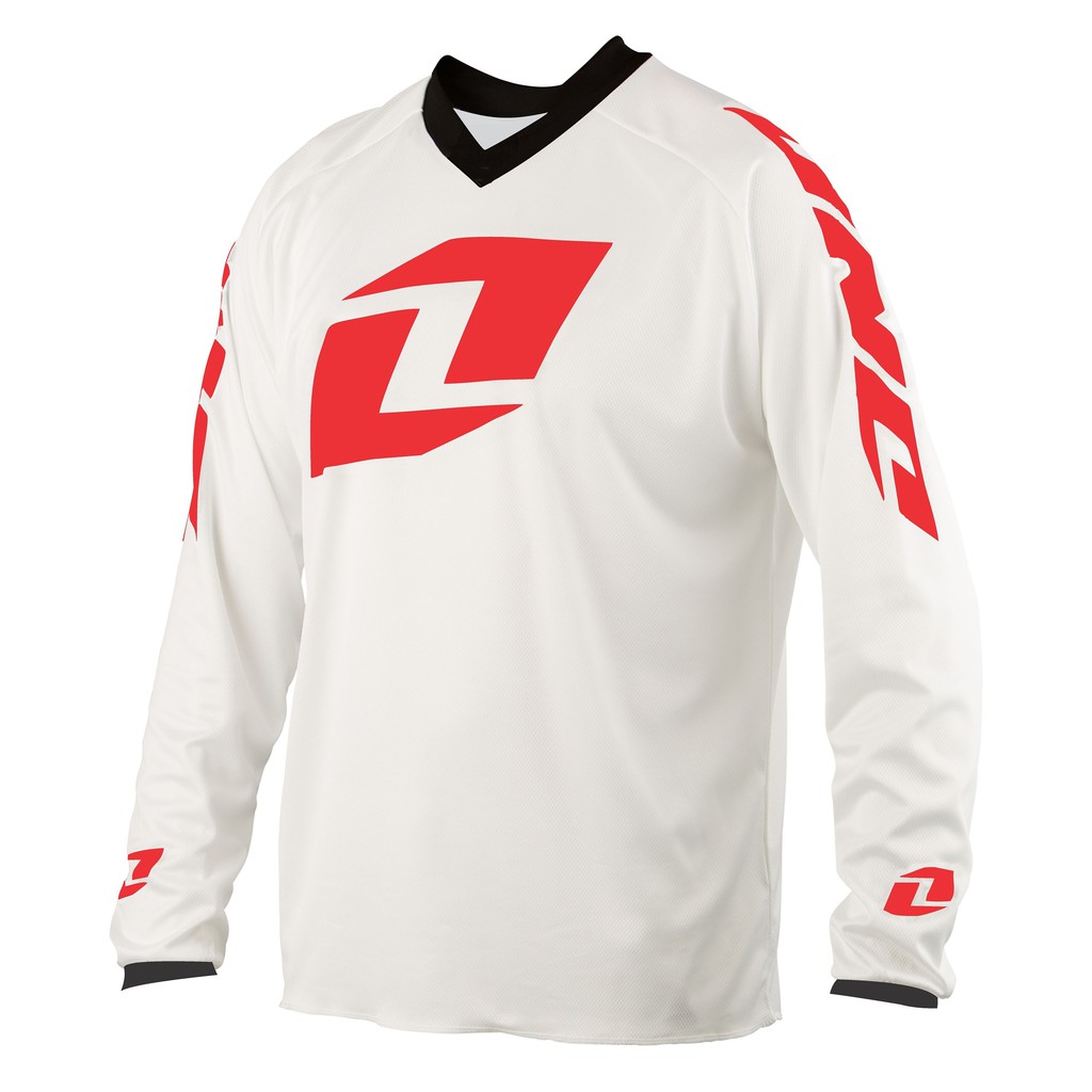  Jersey  Sepeda  Gowes One putih List Merah Shopee Indonesia 