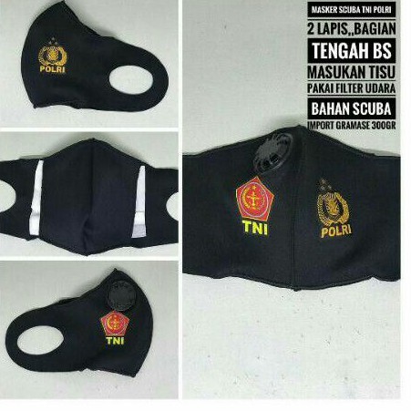 masker scuba tni polri filter