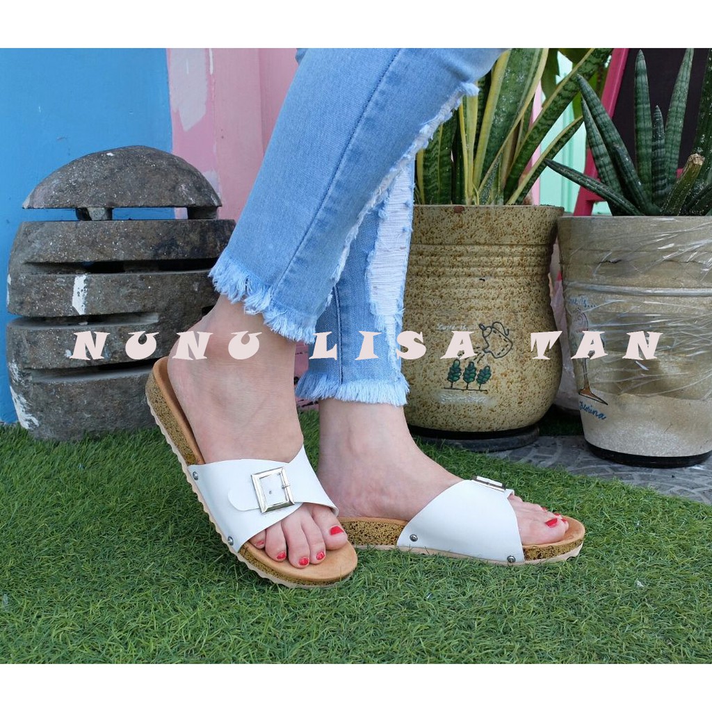 NunuLisaTan -  TeRMURAH Sandal Gesper  teplek casual wanita