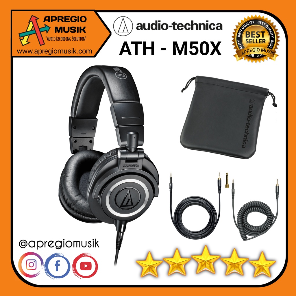 Audio Technica ATH-M50X Professional Monitor Headphones