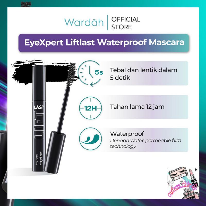 ☃Cutezz_Ching1☃Wardah Eyexpert Liftlast Waterproof Mascara 8ml