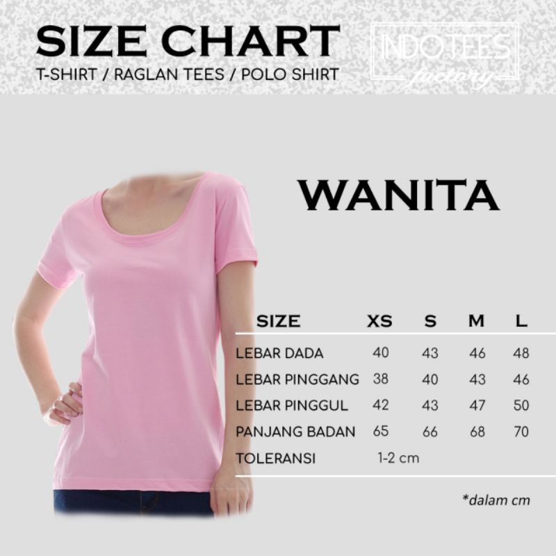 U neck tshirt kaos wanita XS-XXL cotton combed grosir murah polos