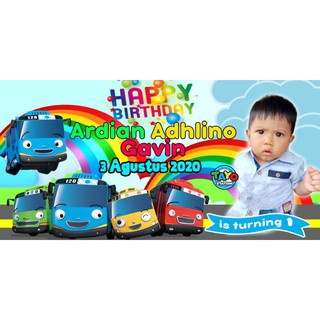 Banner Happy Birthday Backdrop Dekorasi  Perlengkapan  Ulang  