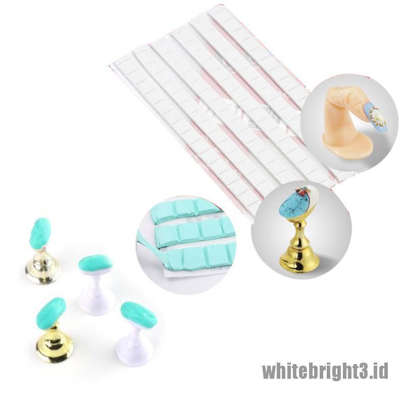 &lt; White3 &gt; 30 Tip / Set Lem Clay Multifungsi Untuk Nail Art / Manicure