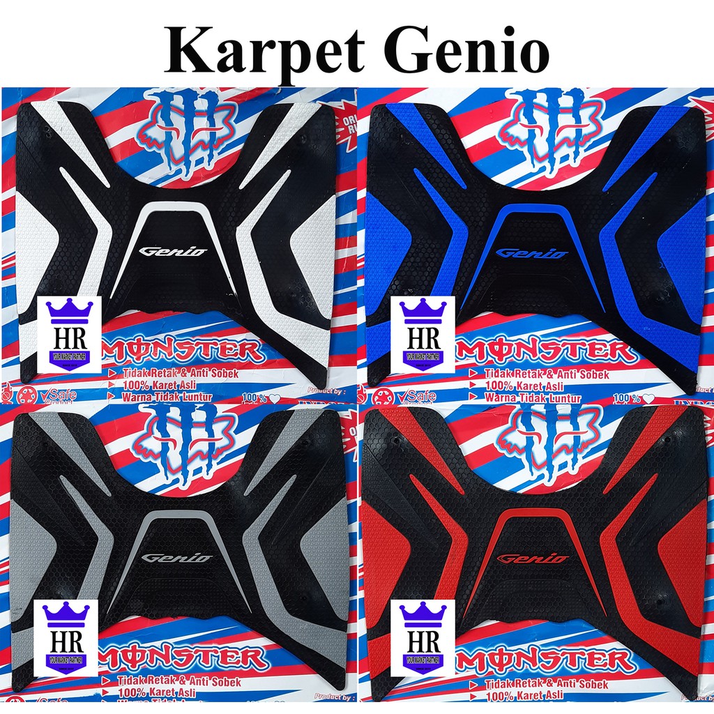 Karpet Honda Genio 2019 pijakan kaki motor genio / Karpet Motor Honda Genio Alas Pijakan Kaki Honda