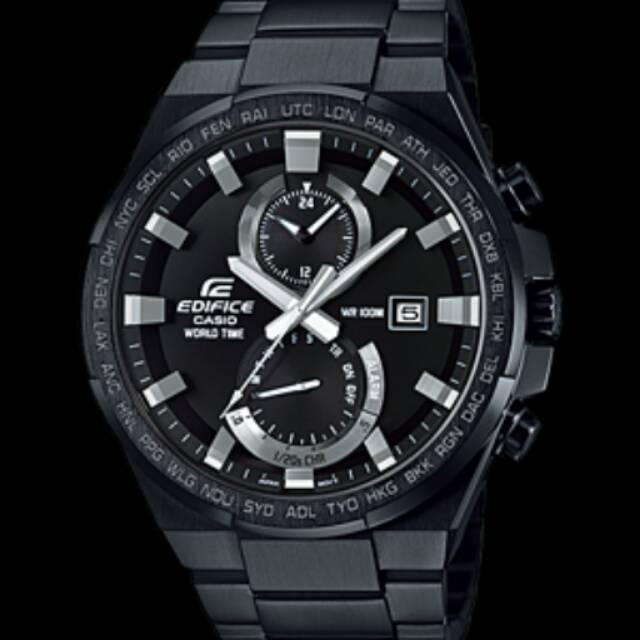 Jam Tangan Casio Original Edifice Pria EFR-542BK-1AV