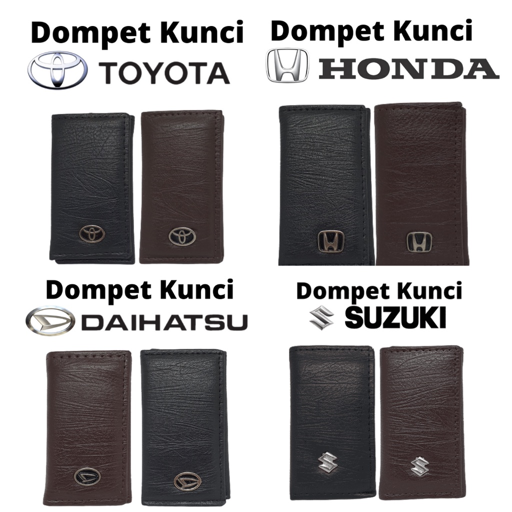 Dompet Gantungan Kunci STNK Mobil dan Motor Berbagai Logo Model 3 Lipat Terbaru Unik Lucu Bahan PU Sintetis