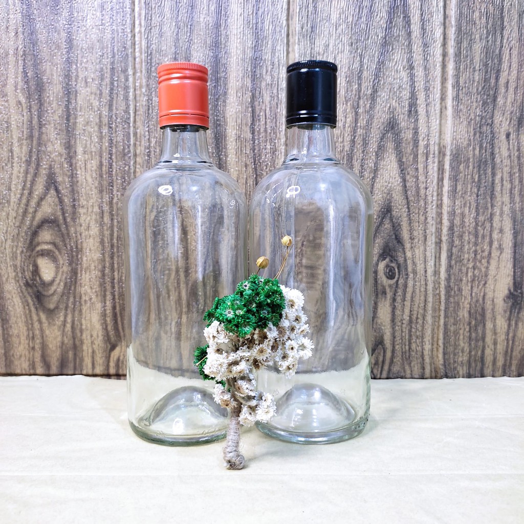 Jual Botol Kaca Iceland 500ml + tutup Botol Kaca Cantik Botol Beling