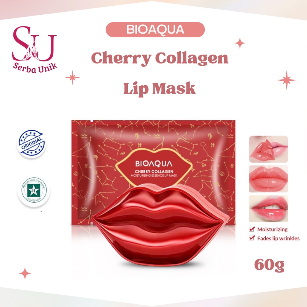 Bioaqua Cherry Collagen Moisturizing Essence Lip Mask 60g