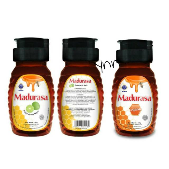 

Madu Rasa Asli Original & Jeruk Nipis Kemasan Botol 150gr@