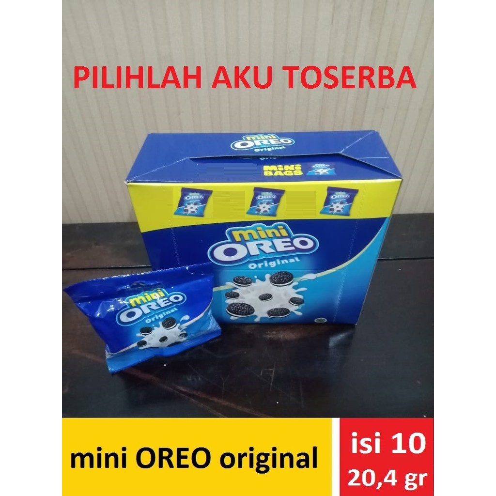 Oreo Mini Vanilla Pouch 10 x 20,4 gr ( HARGA PER BOX )