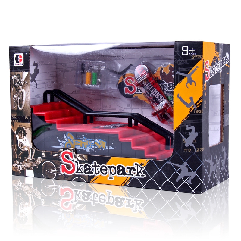 Mainan Skateboard Jari Bahan Alloy untuk Properti Skateboard Profesional