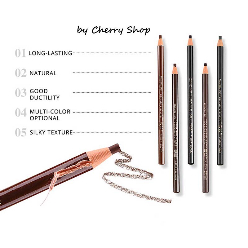 [READY] Pensil Alis Benang / Hengsi Eyebrow Pencil | Coklat | Hitam