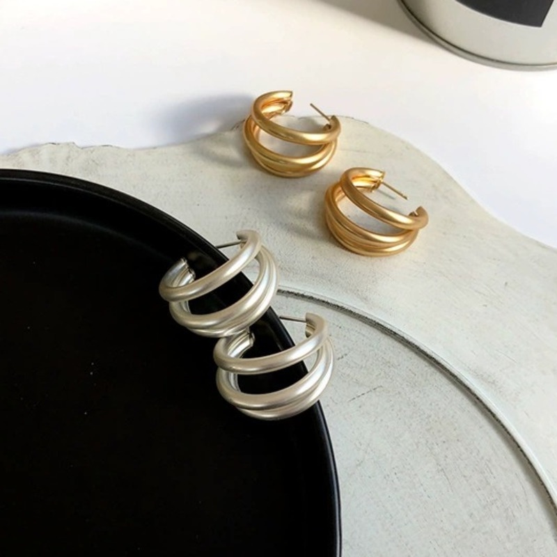 Anting Multilayer Gaya Korea Untuk Aksesoris