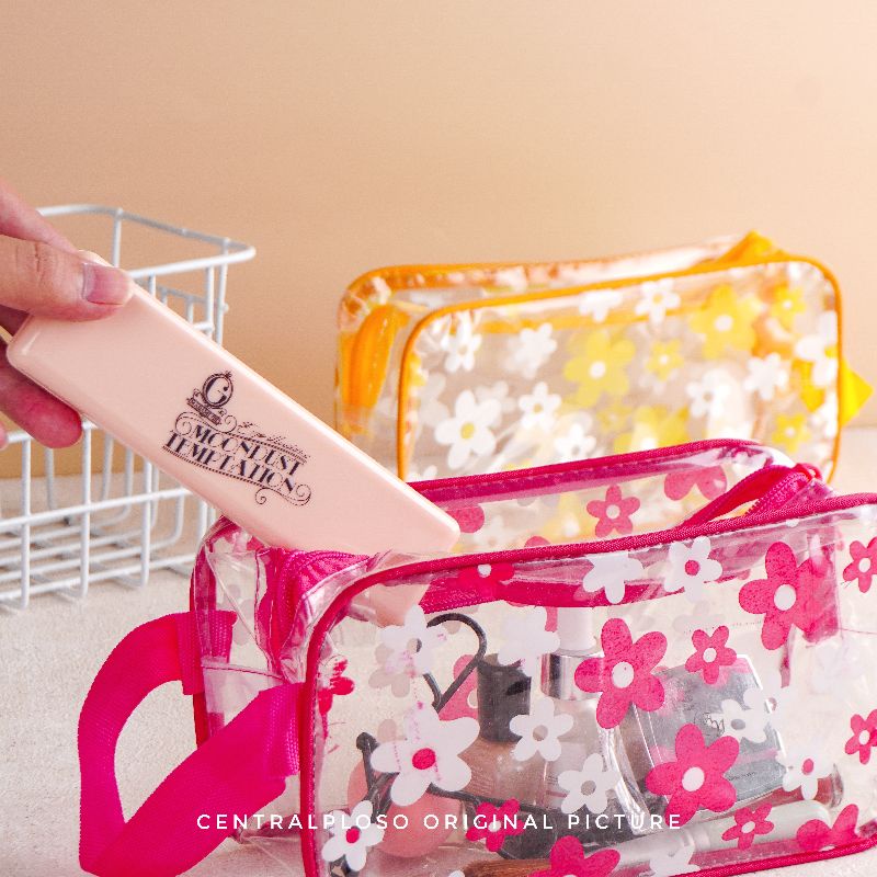 Tas Kosmetik Alat Mandi model Dompet Transparan clear cosmetic bag dompetcp