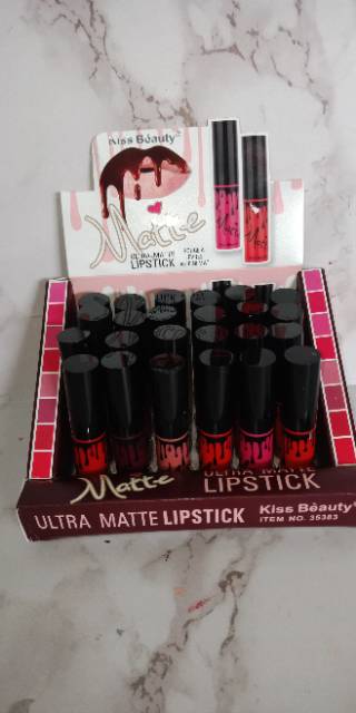 LIPSTIK MATE ULTRA KISS BEAUTY HARGA ECER [8pcs]