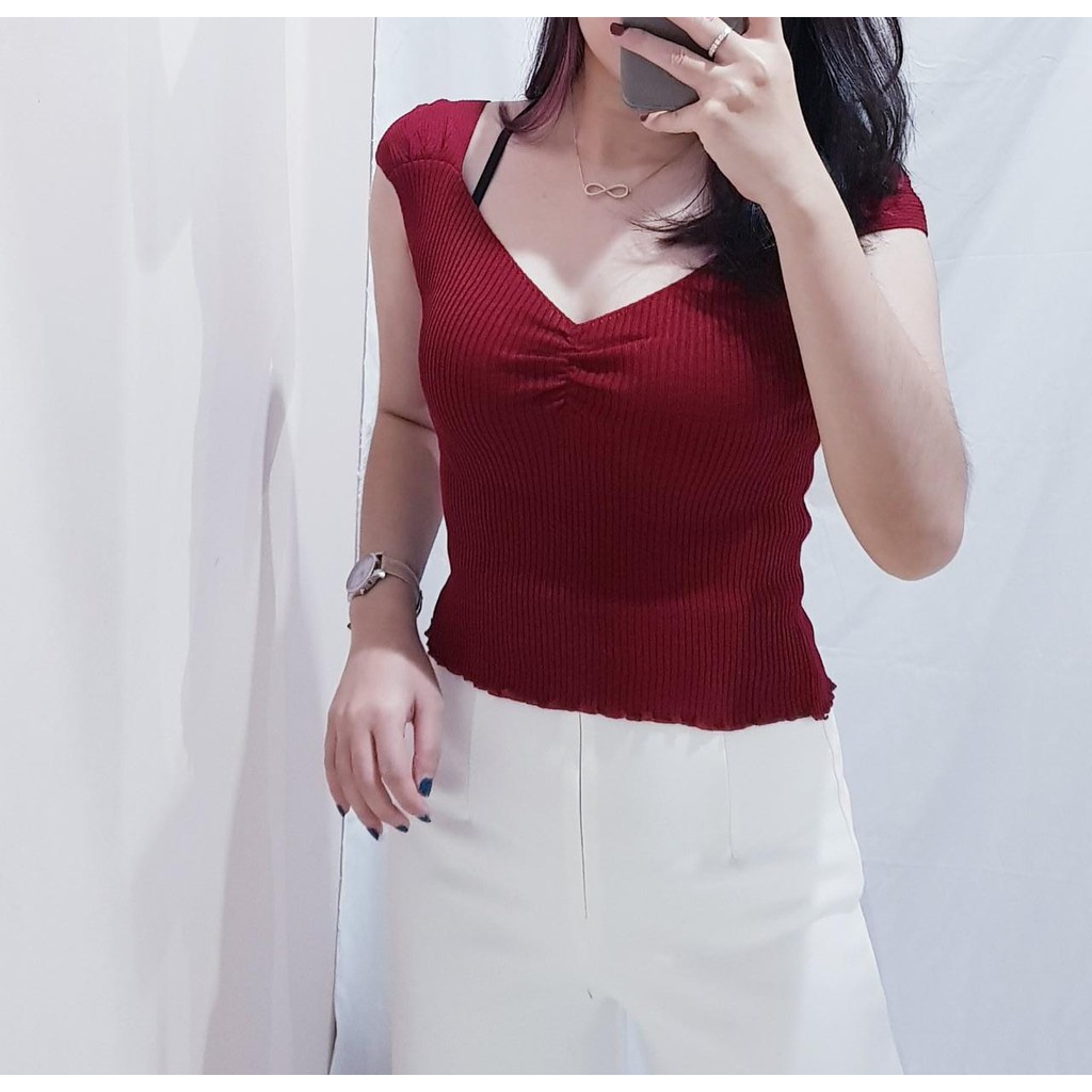 3226 paula crop knit