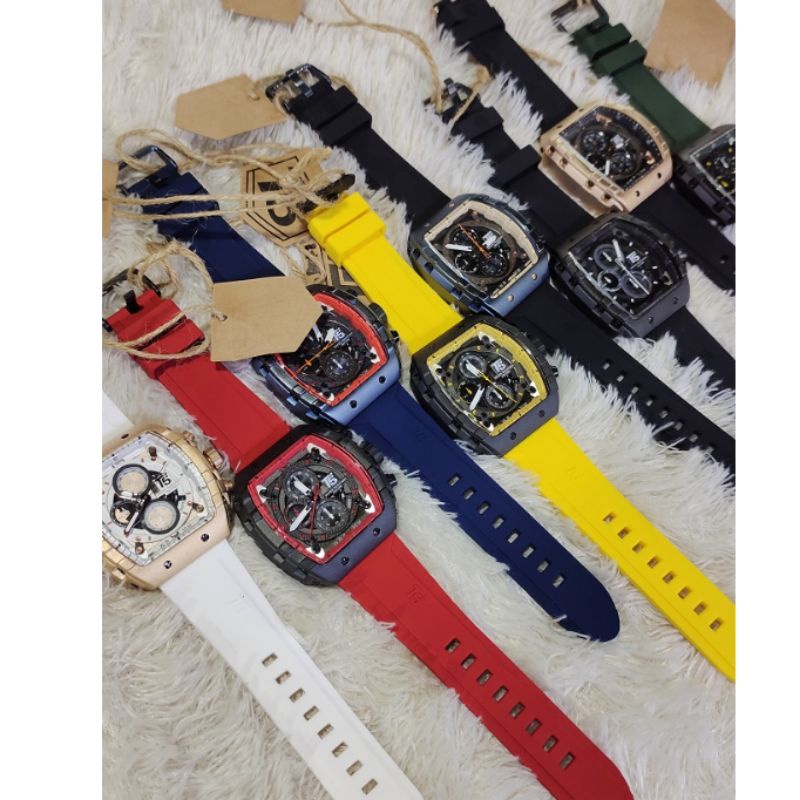 Jam T5 H 3856 rubber original free box dan Paper bag