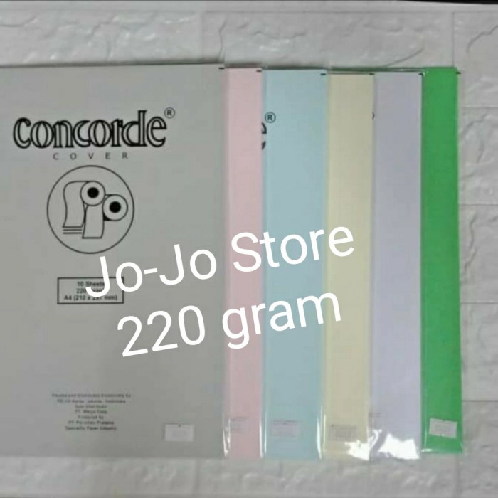 

kertas- kertas concorde 220 gram ukuran a4 -kertas.