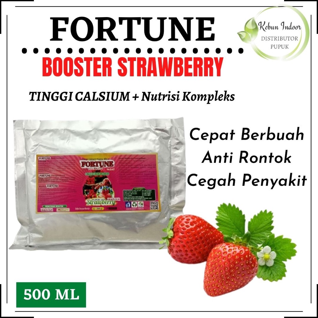 Pupuk Organik Booster Strawberry Cepat Berbuah, Pupuk Pembesar Buah Strawberry, Pupuk Strawberry